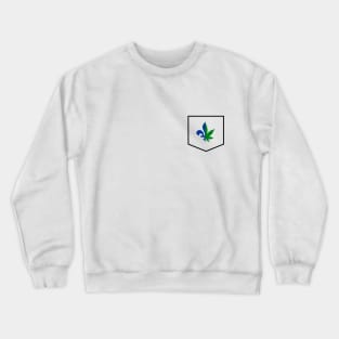 Fleur de lys Quebec weed pochette Crewneck Sweatshirt